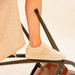 N'GO Sneaker Mai Chau aus Canvas in Beige und Pfirsich-Orange – Seitenansicht