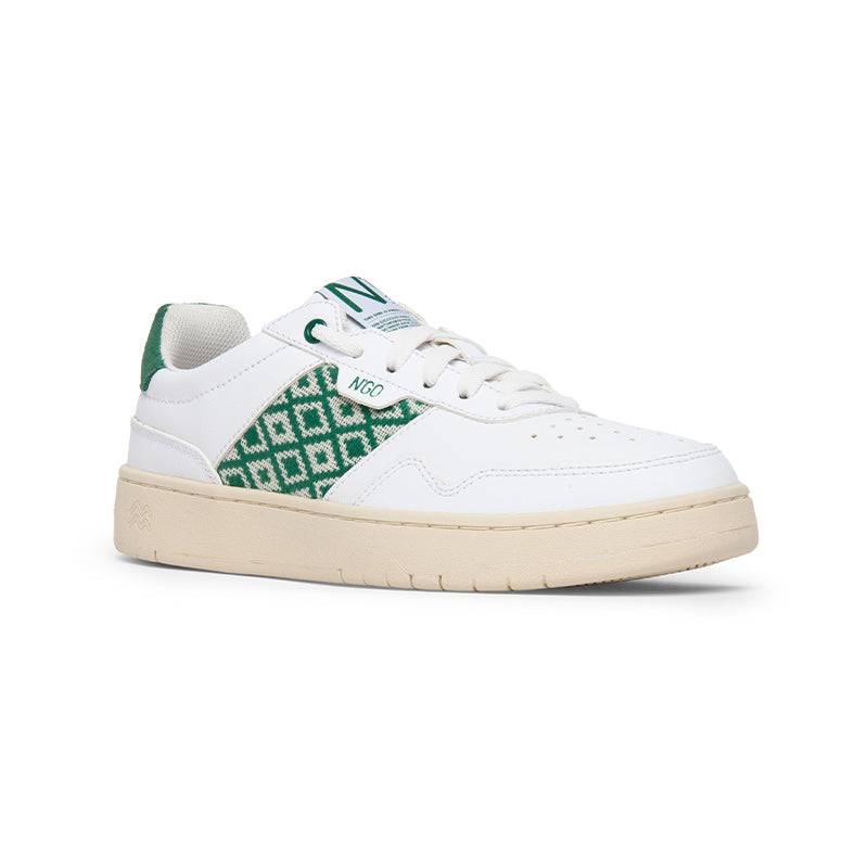 Hue Classic Grün – stilvolle Sneaker mit recyceltem Innenfutter und bequemer Sohle.