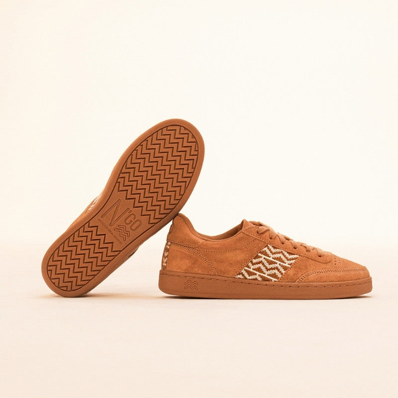 N'GO Wildleder-Sneaker in Braun – Modell Saigon Suede 24 für Damen und Herren