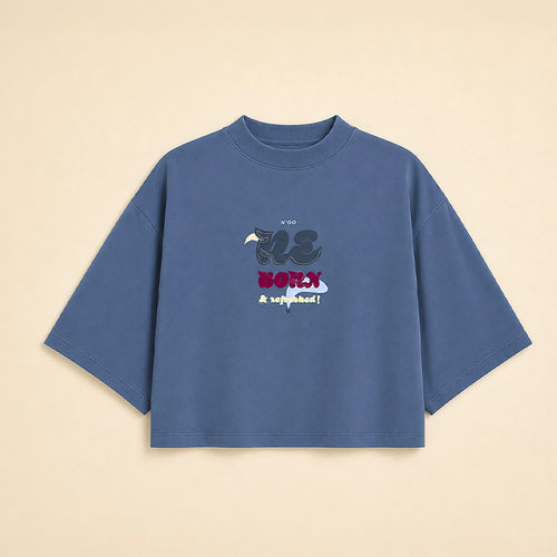 DAMEN-T-SHIRT REFRESHED BLAU