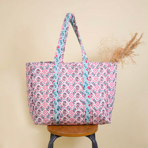 BEDRUCKTER BAUMWOLL-SHOPPER
