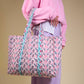 BEDRUCKTER BAUMWOLL-SHOPPER