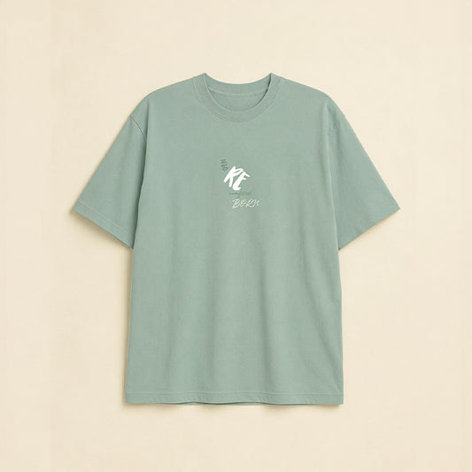 HERREN-T-SHIRT RECRAFTED MANDELGRÜN
