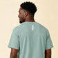 HERREN-T-SHIRT RECRAFTED MANDELGRÜN
