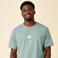 HERREN-T-SHIRT RECRAFTED MANDELGRÜN